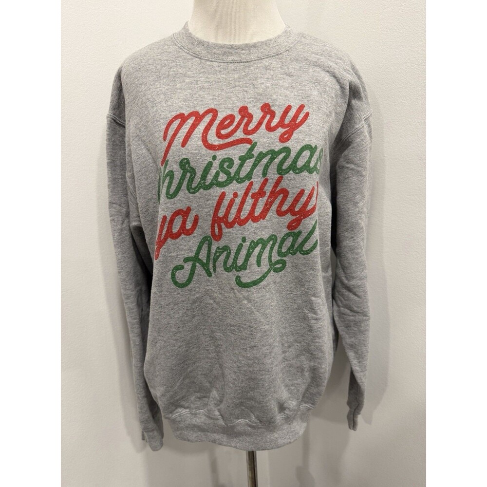 Merry Christmas Ya Filthy Animal Unisex Crewneck Sweatshirt